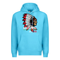 Ocean Blue hustle 247 gang clothing native american men gift t shirt t shirt Premium Hoodie - linhVisuals