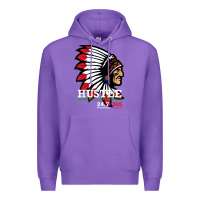 Purple hustle 247 gang clothing native american men gift t shirt t shirt Premium Hoodie - linhVisuals