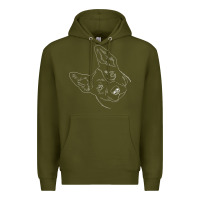 Army Green funny australian cattle dog t shirt Premium Hoodie - linhVisuals