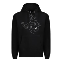 Black funny australian cattle dog t shirt Premium Hoodie - linhVisuals