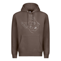 Coffee funny australian cattle dog t shirt Premium Hoodie - linhVisuals