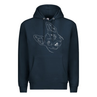 Navy funny australian cattle dog t shirt Premium Hoodie - linhVisuals