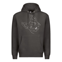 Smoke funny australian cattle dog t shirt Premium Hoodie - linhVisuals