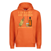 Carrot i like golf and bourbon and maybe 3 people t shirt Premium Hoodie - linhVisuals