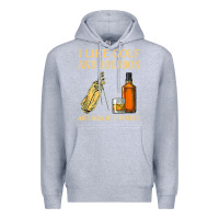Heather Grey i like golf and bourbon and maybe 3 people t shirt Premium Hoodie - linhVisuals