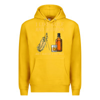 Lemon i like golf and bourbon and maybe 3 people t shirt Premium Hoodie - linhVisuals