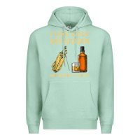 Seafoam i like golf and bourbon and maybe 3 people t shirt Premium Hoodie - linhVisuals