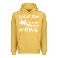 Antique Gold fainting goats are my spirit animal t shirt Premium Hoodie - linhVisuals