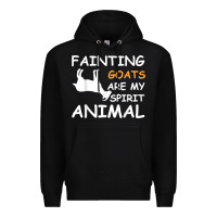 Black fainting goats are my spirit animal t shirt Premium Hoodie - linhVisuals