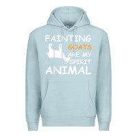 Blue Mist fainting goats are my spirit animal t shirt Premium Hoodie - linhVisuals