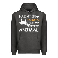 Charcoal Heather fainting goats are my spirit animal t shirt Premium Hoodie - linhVisuals