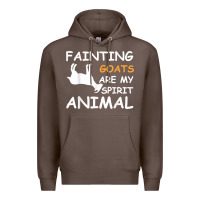 Coffee fainting goats are my spirit animal t shirt Premium Hoodie - linhVisuals
