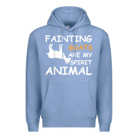 Colony Blue fainting goats are my spirit animal t shirt Premium Hoodie - linhVisuals