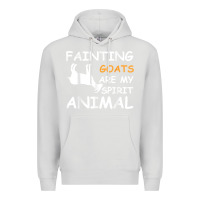 Dove Grey fainting goats are my spirit animal t shirt Premium Hoodie - linhVisuals