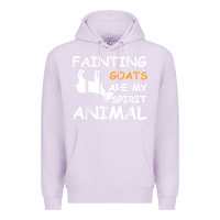 Lilac fainting goats are my spirit animal t shirt Premium Hoodie - linhVisuals