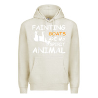 Oatmeal Heather fainting goats are my spirit animal t shirt Premium Hoodie - linhVisuals