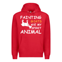 Red fainting goats are my spirit animal t shirt Premium Hoodie - linhVisuals