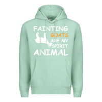 Seafoam fainting goats are my spirit animal t shirt Premium Hoodie - linhVisuals
