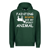 Sports Green fainting goats are my spirit animal t shirt Premium Hoodie - linhVisuals