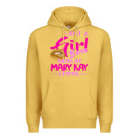 Antique Gold just a girl boss building her mary kay empire gift for women t shirt Premium Hoodie - linhVisuals