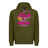 Army Green just a girl boss building her mary kay empire gift for women t shirt Premium Hoodie - linhVisuals