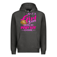 Charcoal Heather just a girl boss building her mary kay empire gift for women t shirt Premium Hoodie - linhVisuals