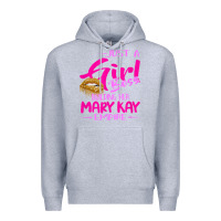 Heather Grey just a girl boss building her mary kay empire gift for women t shirt Premium Hoodie - linhVisuals