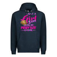 Navy just a girl boss building her mary kay empire gift for women t shirt Premium Hoodie - linhVisuals