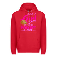 Red just a girl boss building her mary kay empire gift for women t shirt Premium Hoodie - linhVisuals