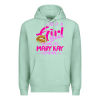Seafoam just a girl boss building her mary kay empire gift for women t shirt Premium Hoodie - linhVisuals