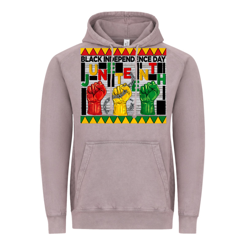 Black Independence Day Juneteenth Tumbler Vintage Hoodie by BarkalooDesign | Teevron