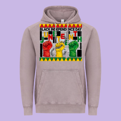 Black Independence Day Juneteenth Tumbler Vintage Hoodie Designed By Barkaloodesign