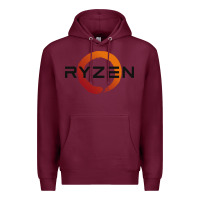 Burgundy ryzen free world Premium Hoodie - linhVisuals