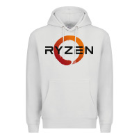 Dove Grey ryzen free world Premium Hoodie - linhVisuals