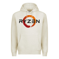 Oatmeal Heather ryzen free world Premium Hoodie - linhVisuals