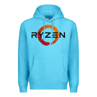 Ocean Blue ryzen free world Premium Hoodie - linhVisuals