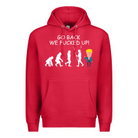 Cardinal go back we fucked up funny anti trump 2020 election apparel t shirt Premium Hoodie - linhVisuals