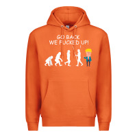 Carrot go back we fucked up funny anti trump 2020 election apparel t shirt Premium Hoodie - linhVisuals