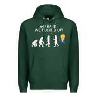 Sports Green go back we fucked up funny anti trump 2020 election apparel t shirt Premium Hoodie - linhVisuals