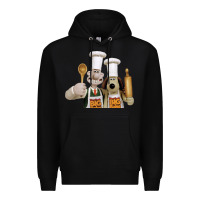 Black Wallace Gourmeat Premium Hoodie - linhVisuals