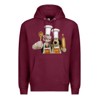 Burgundy Wallace Gourmeat Premium Hoodie - linhVisuals