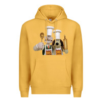 Mustard Wallace Gourmeat Premium Hoodie - linhVisuals