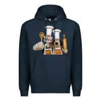 Navy Wallace Gourmeat Premium Hoodie - linhVisuals