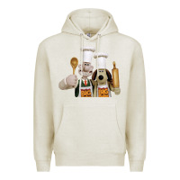 Oatmeal Heather Wallace Gourmeat Premium Hoodie - linhVisuals