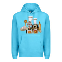 Ocean Blue Wallace Gourmeat Premium Hoodie - linhVisuals
