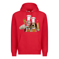 Red Wallace Gourmeat Premium Hoodie - linhVisuals