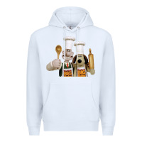 White Wallace Gourmeat Premium Hoodie - linhVisuals