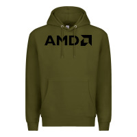 Army Green ryzen amd wine Premium Hoodie - linhVisuals