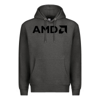Charcoal Heather ryzen amd wine Premium Hoodie - linhVisuals