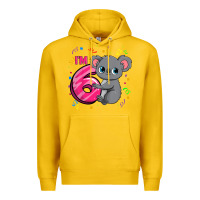 Lemon kids 6th birthday shirt for girls koala bear 6 years old t shirt Premium Hoodie - linhVisuals